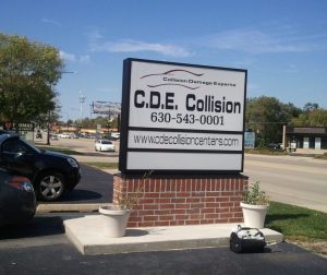 auto body repair addison cde sign