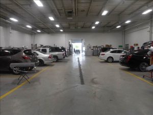 auto body repair portage inside shop